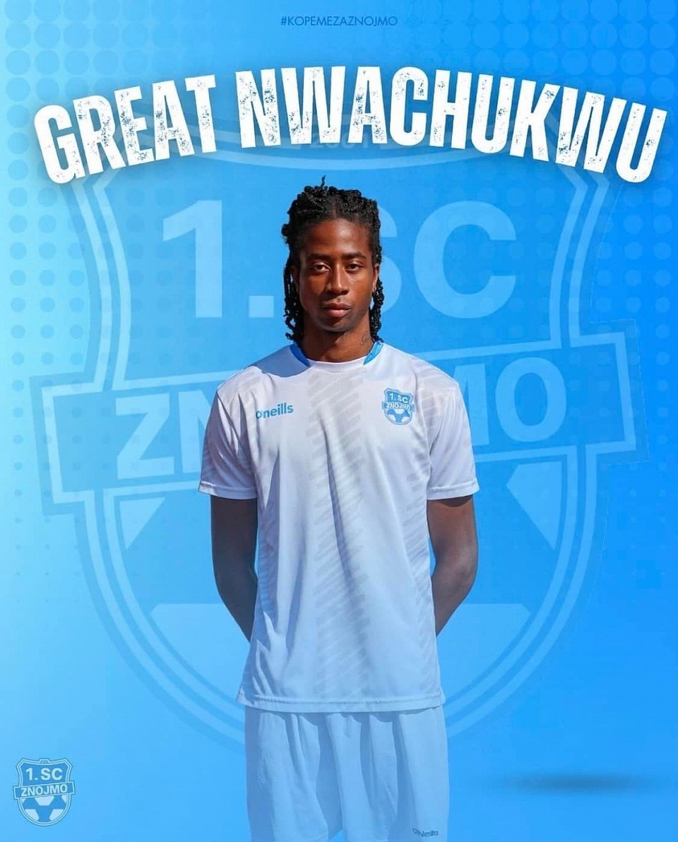 - Deal done ✅ -   Italian / Nigerians great Nwachukwu joins 1. SC Znojmo FK 🇨🇿  Congratulations GREAT! I wish you all the best for the 2024/25 season.  division 3 in the Czech Republic 🇨🇿